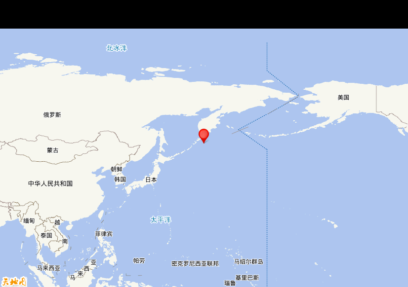 2020年03月25日10时49分，在千岛群岛发生了M 7.5级地震，震中纬度48.93，经度157.74。