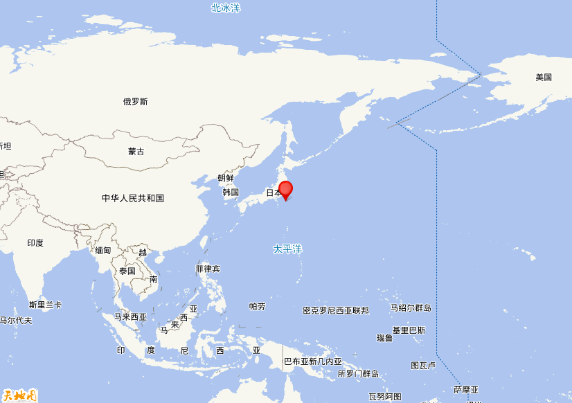 2020年06月29日17时52分，在日本本州东岸远海发生了M 5.4级地震，震中纬度33.81，经度141.89。