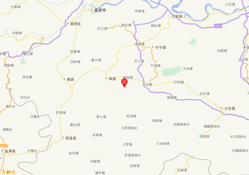 2020年09月16日15时03分，在四川宜宾市珙县发生了M 3.6级地震，震中纬度28.40，经度104.79。