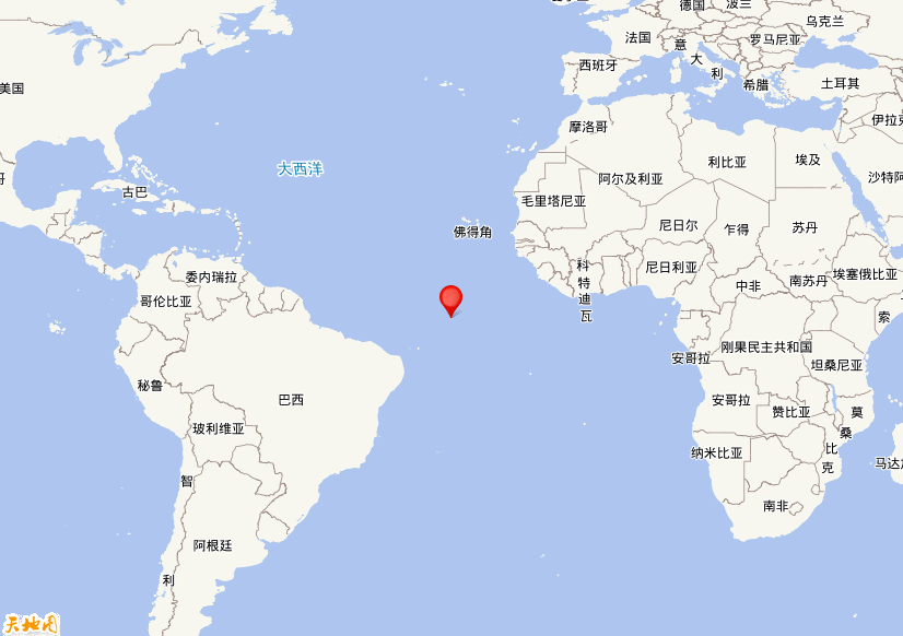 2020年09月19日05时43分，在中大西洋海岭中部发生了M 6.9级地震，震中纬度0.90，经度-26.90。