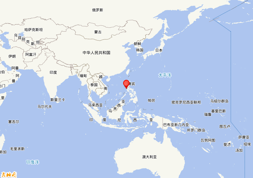 2020年10月17日04时06分，在菲律宾发生了M 5.3级地震，震中纬度13.74，经度120.25。
