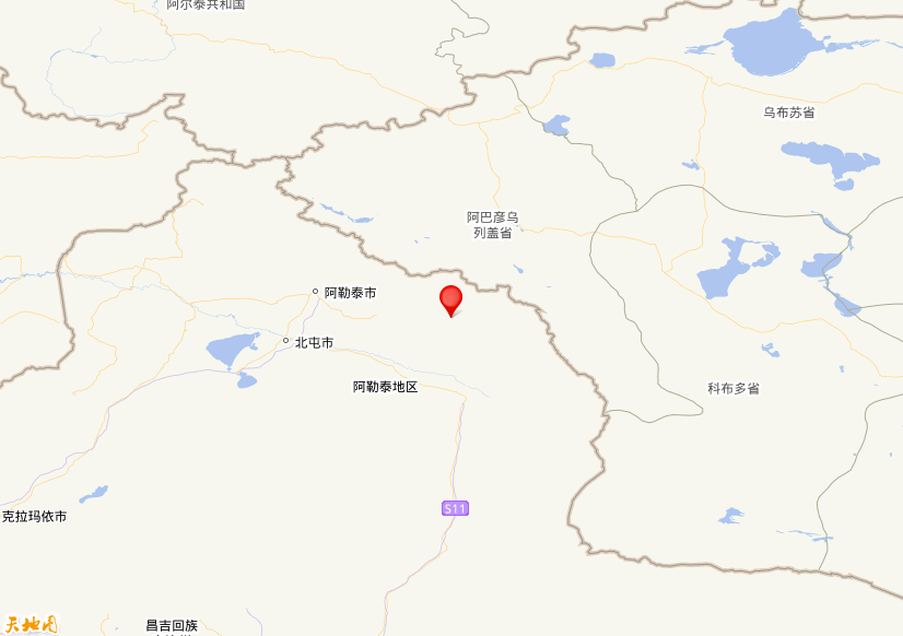 2021年09月14日14时08分，在新疆阿勒泰地区富蕴县发生了M 3.0级地震，震中纬度47.55，经度89.5。