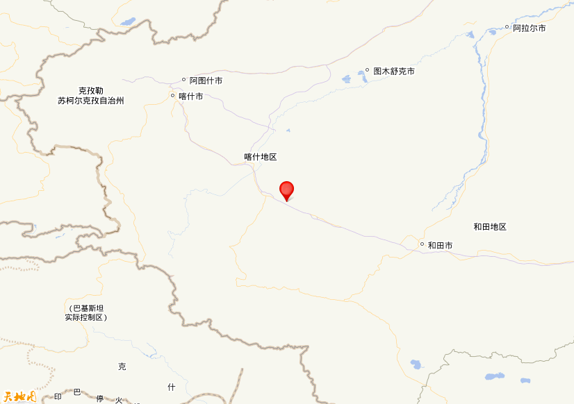 2021年09月27日15时01分，在新疆喀什地区叶城县发生了M 3.1级地震，震中纬度37.78，经度77.8。