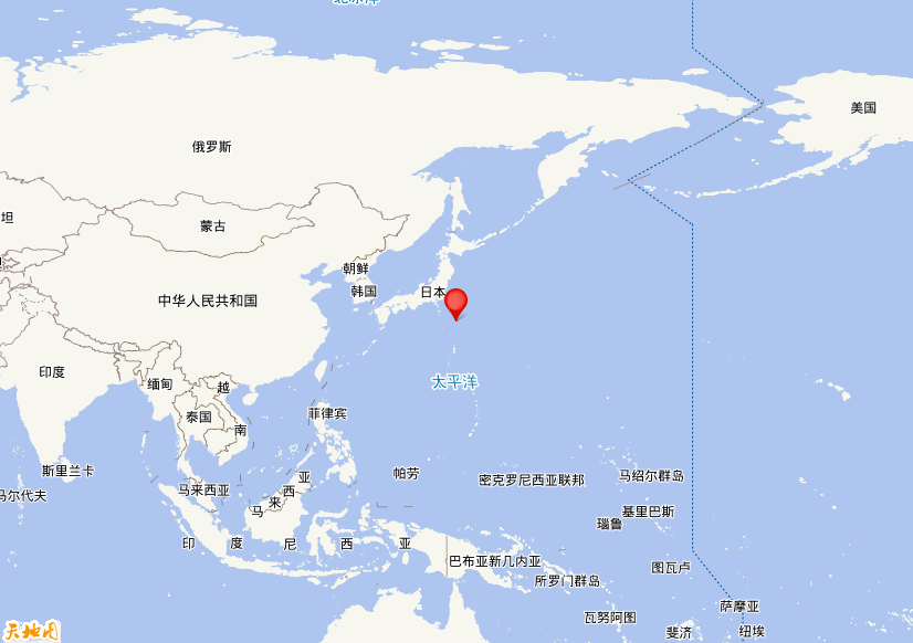 2021年11月30日14时53分，在日本本州东南海域发生了M 5.4级地震，震中纬度31.3，经度142.7。