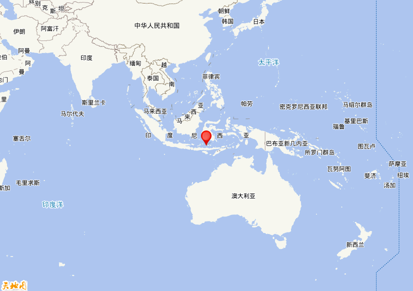 2022年06月22日13时01分，在弗洛勒斯海发生了M 5.6级地震，震中纬度-7.55，经度120.45。
