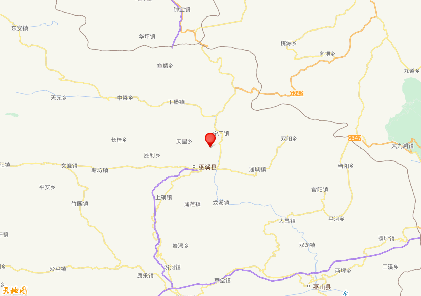 2022年06月30日17时21分，在重庆巫溪县发生了M 2.2级地震，震中纬度31.45，经度109.61。