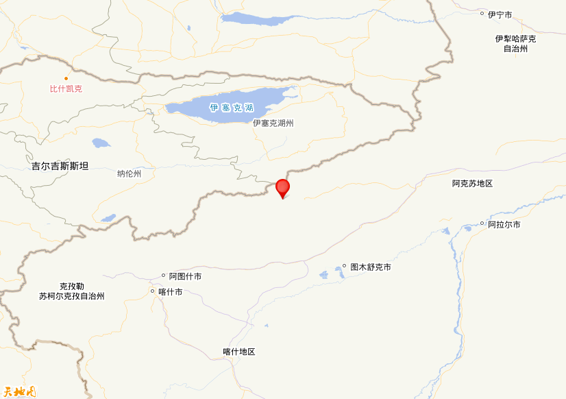 2022年07月04日22时59分，在新疆克孜勒苏州阿合奇县发生了M 3.7级地震，震中纬度40.93，经度78.09。