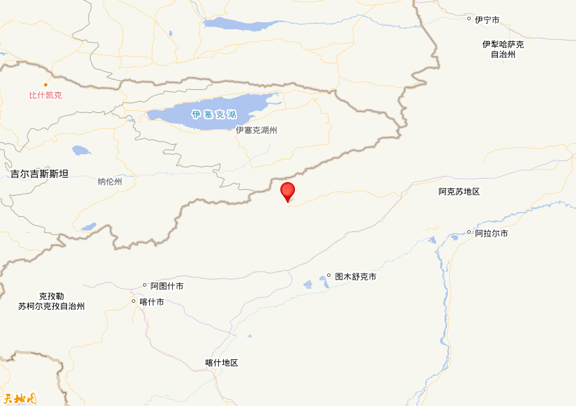 2022年09月29日18时48分，在新疆克孜勒苏州阿合奇县发生了M 3.4级地震，震中纬度41.01，经度78.43。