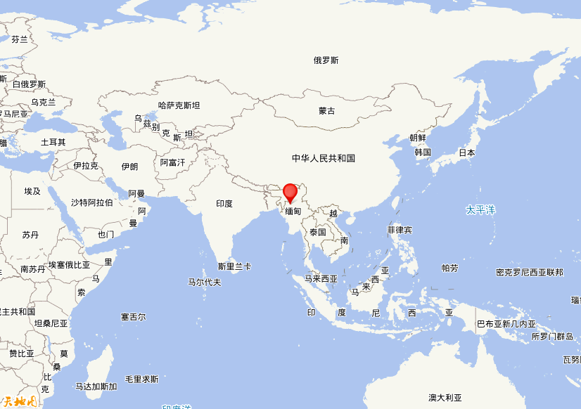 2022年09月30日06时22分，在缅甸发生了M 5.5级地震，震中纬度23.1，经度94.75。