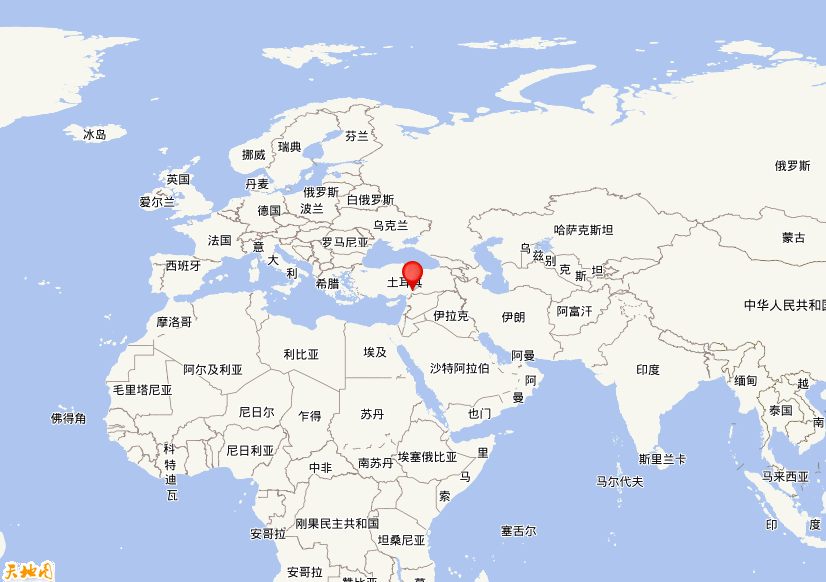 2023年02月06日09时17分，在土耳其发生了M 7.8级地震，震中纬度37.15，经度36.95。