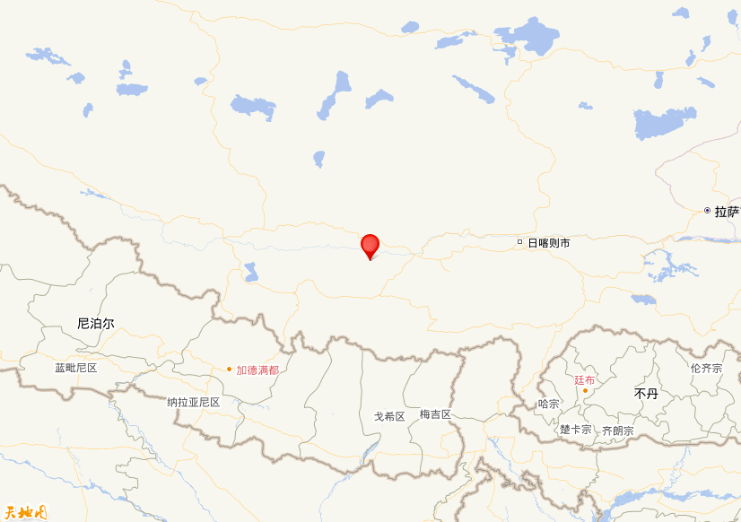 2025年09月14日05时03分，在西藏日喀则市定日县发生了M 3.4级地震，震中纬度29.03，经度87.05。