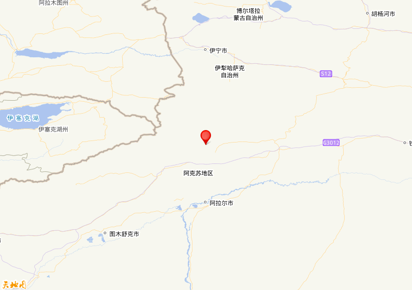 2025年10月14日11时15分，在新疆阿克苏地区拜城县发生了M 4.0级地震，震中纬度41.81，经度81.29。