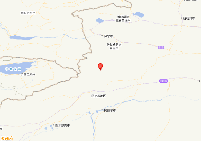 2025年10月14日23时24分，在新疆伊犁州昭苏县发生了M 3.0级地震，震中纬度42.34，经度81.2。