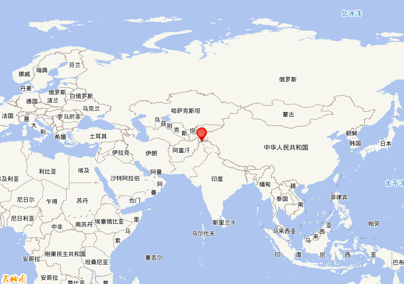 2025年10月17日20时15分，在巴基斯坦发生了M 5.3级地震，震中纬度36.7，经度72.85。