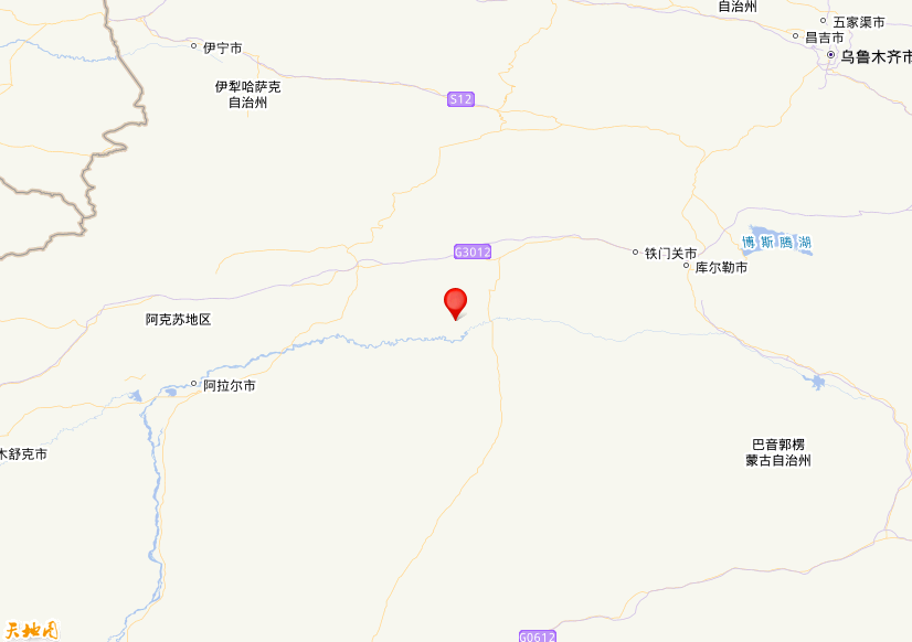 2025年11月05日20时46分，在新疆阿克苏地区库车市发生了M 3.2级地震，震中纬度41.17，经度83.89。