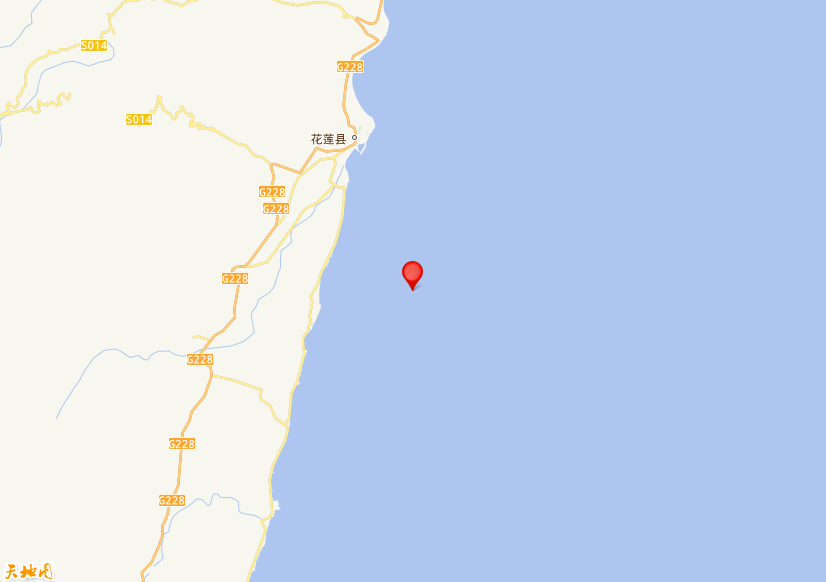2025年12月08日19时24分，在台湾花莲县海域发生了M 5.1级地震，震中纬度23.78，经度121.7。