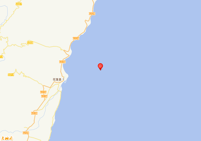 2025年12月18日19时32分，在台湾花莲县海域发生了M 4.1级地震，震中纬度24.04，经度121.83。