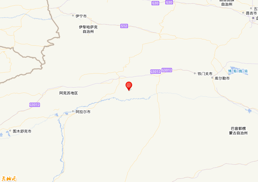 2025年12月20日22时29分，在新疆阿克苏地区库车市发生了M 3.6级地震，震中纬度41.26，经度83.25。