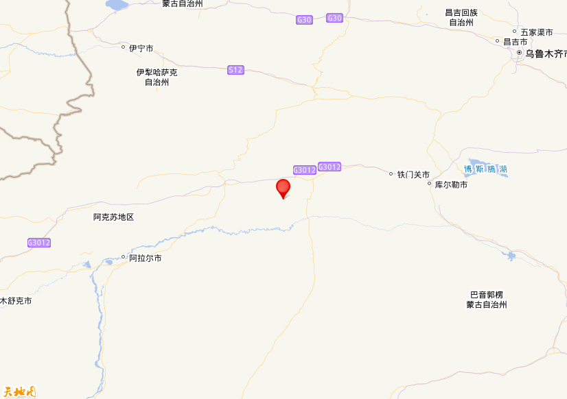 2025年12月29日08时12分，在新疆阿克苏地区库车市发生了M 3.0级地震，震中纬度41.47，经度83.84。