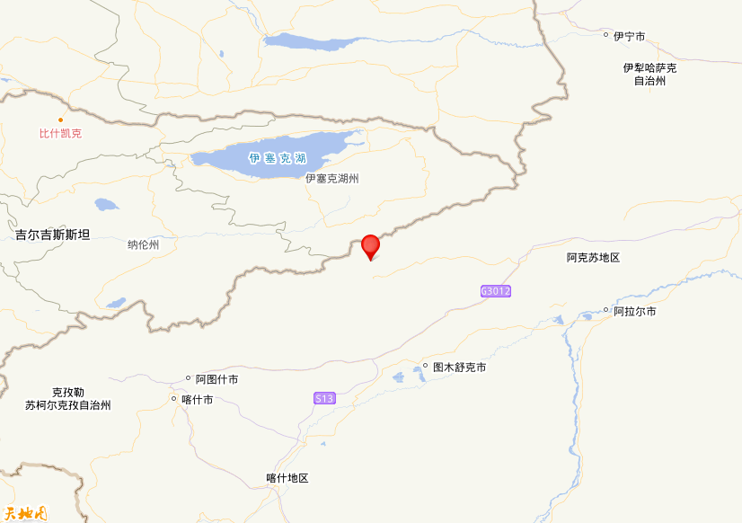 2026年04月01日04时40分，在新疆克孜勒苏州阿合奇县发生了M 3.0级地震，震中纬度41.14，经度78.4。