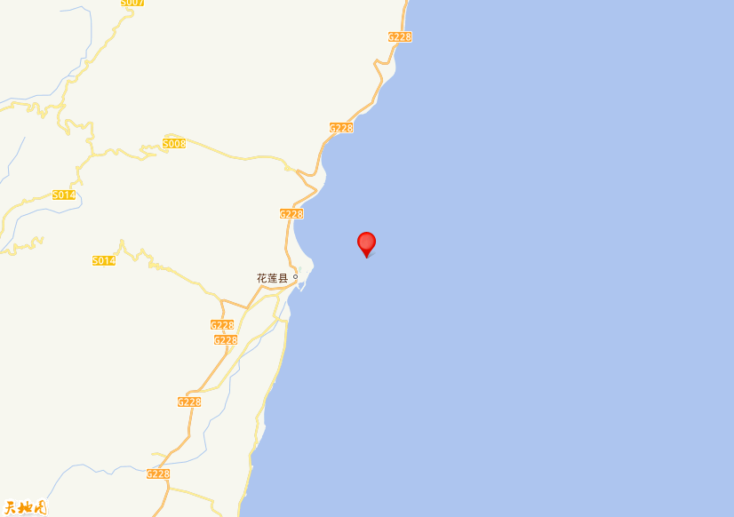 2026年04月05日01时14分，在台湾花莲县海域发生了M 5.0级地震，震中纬度24.02，经度121.73。