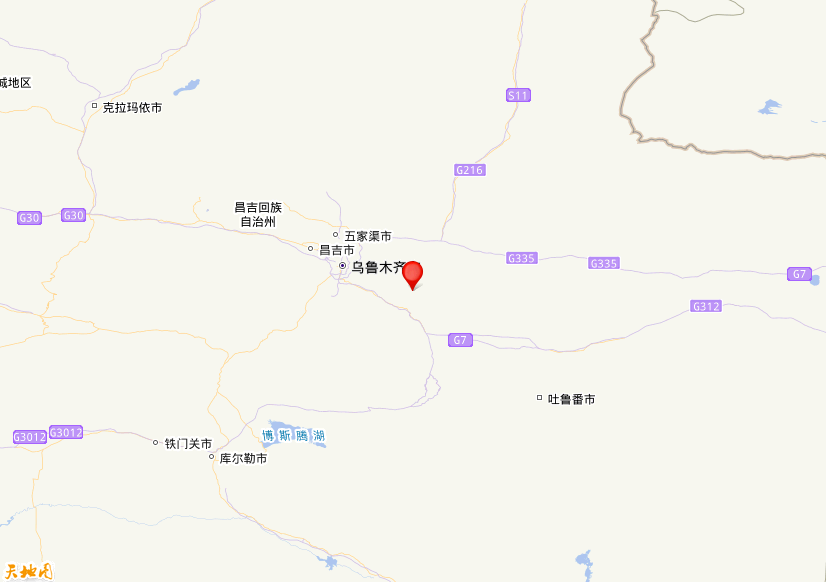 2026年06月29日23时44分，在新疆乌鲁木齐市达坂城区发生了M 3.0级地震，震中纬度43.54，经度88.39。