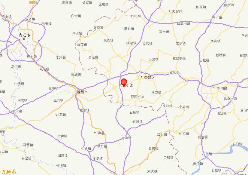 2026年09月19日19时19分，在重庆市荣昌区广顺街道发生了M 2.8级地震，震中纬度29.36，经度105.51。