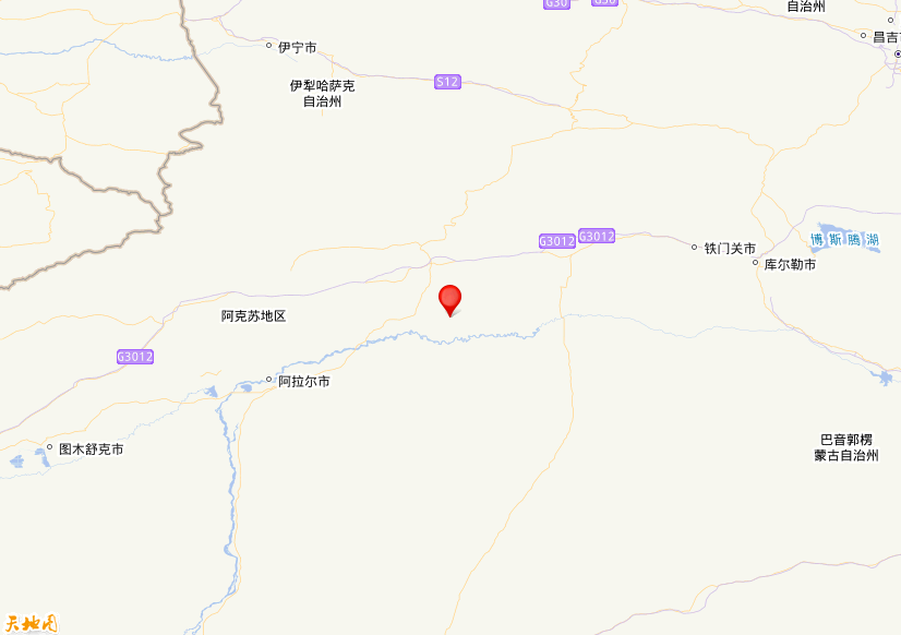 2026年09月19日23时53分，在新疆阿克苏地区沙雅县发生了M 4.1级地震，震中纬度41.17，经度83.11。