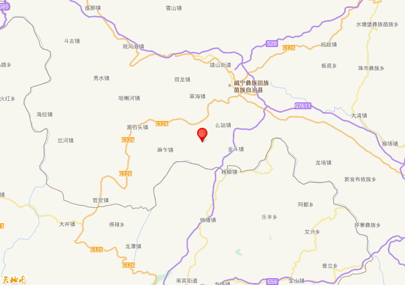 2026年10月04日05时56分，在贵州毕节市威宁县发生了M 3.4级地震，震中纬度26.7，经度104.2。