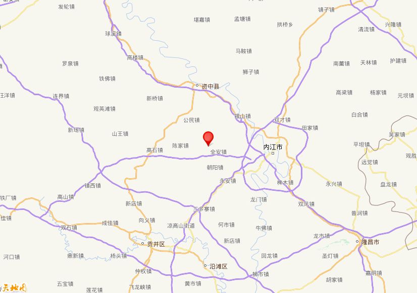 2023年08月18日09时52分，在四川内江市资中县发生了M 3.4级地震，震中纬度29.6，经度104.88。