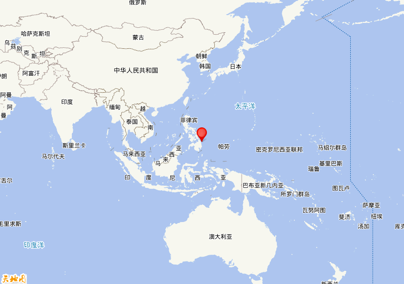 2023年12月04日03时49分，在菲律宾棉兰老岛附近海域发生了M 6.9级地震，震中纬度8.9，经度126.85。