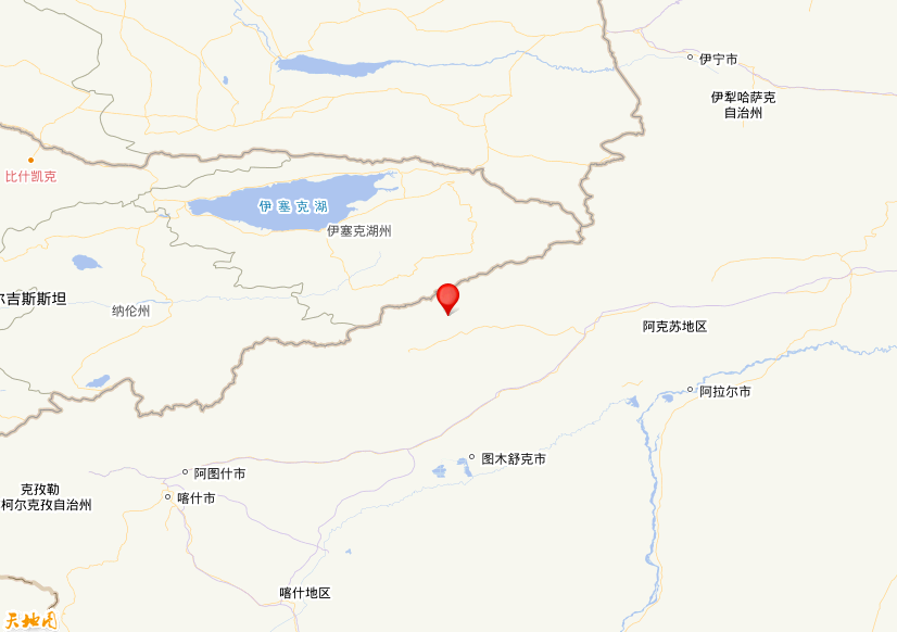 2024年01月26日04时01分，在新疆阿克苏地区乌什县发生了M 5.6级地震，震中纬度41.29，经度78.83。