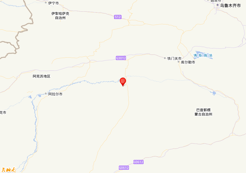 2024年07月11日06时12分，在新疆巴音郭楞州尉犁县发生了M 3.1级地震，震中纬度40.81，经度84.13。