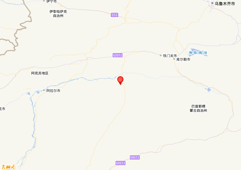 2024年07月12日00时14分，在新疆巴音郭楞州尉犁县发生了M 3.2级地震，震中纬度40.74，经度84.16。