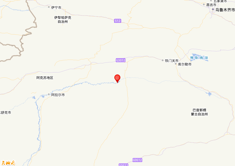 2024年10月26日16时35分，在新疆阿克苏地区库车市发生了M 5.5级地震，震中纬度40.98，经度83.93。
