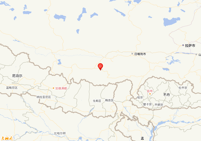 2025年01月07日09时05分，在西藏日喀则市定日县发生了M 6.8级地震，震中纬度28.5，经度87.45。