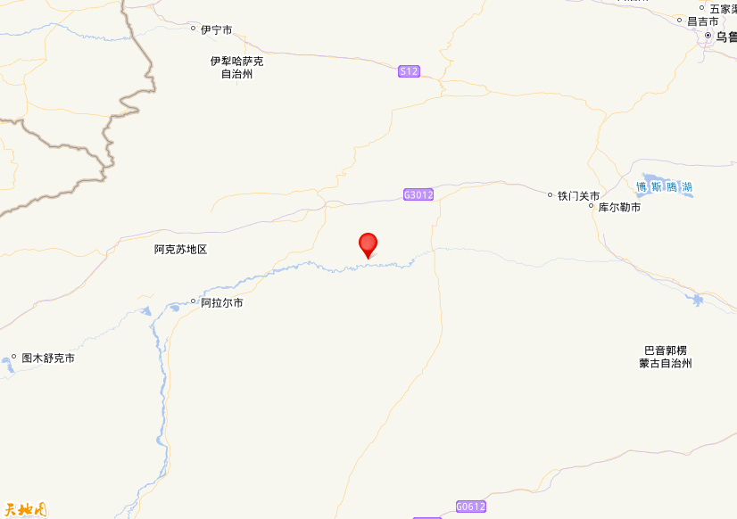 2025年02月09日00时12分，在新疆阿克苏地区沙雅县发生了M 3.6级地震，震中纬度41.06，经度83.44。