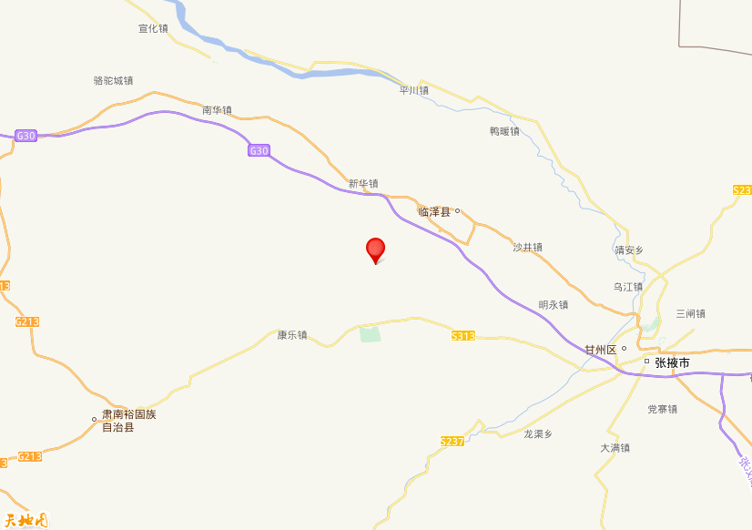 2025年02月09日23时07分，在甘肃张掖市临泽县发生了M 3.1级地震，震中纬度39.07，经度100.04。