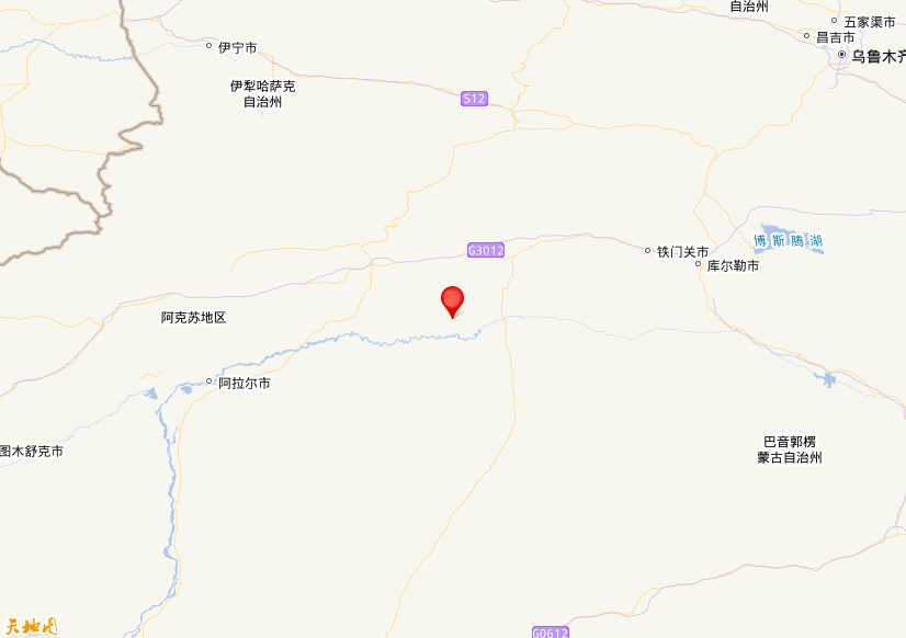 2025年02月11日17时46分，在新疆阿克苏地区库车市发生了M 3.0级地震，震中纬度41.17，经度83.72。