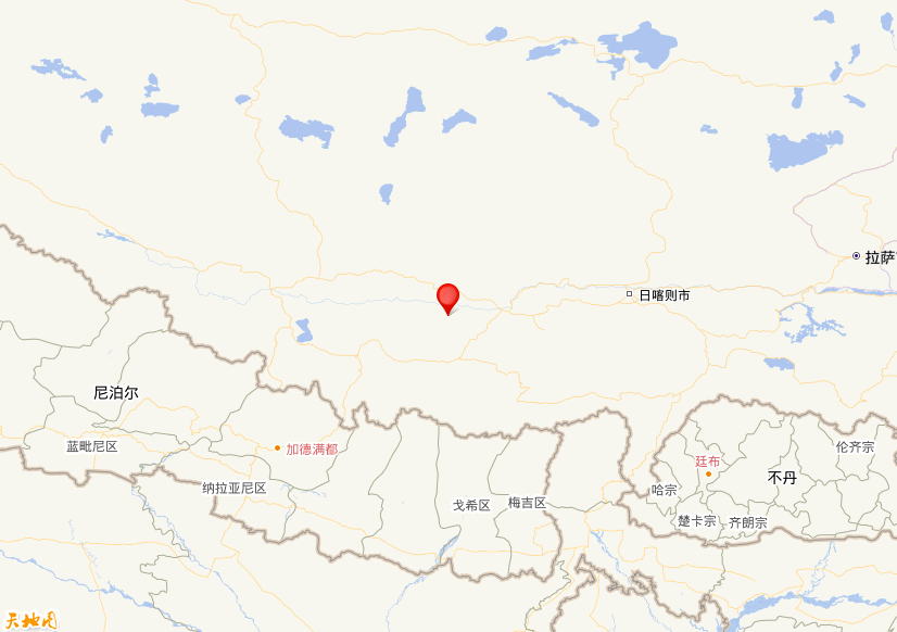 2025年04月23日20时54分，在西藏日喀则市定日县发生了M 3.4级地震，震中纬度29.04，经度87.05。