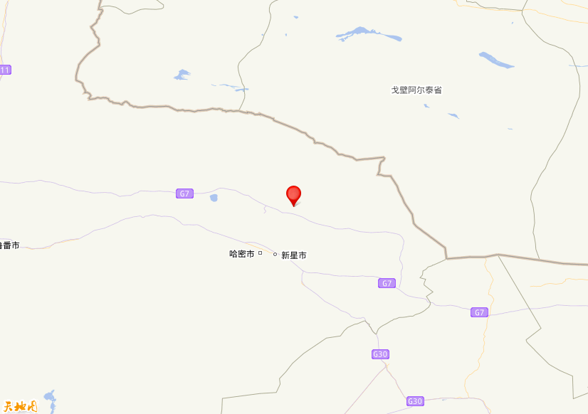 2025年07月04日09时48分，在新疆哈密市伊吾县发生了M 3.0级地震，震中纬度43.52，经度94.04。