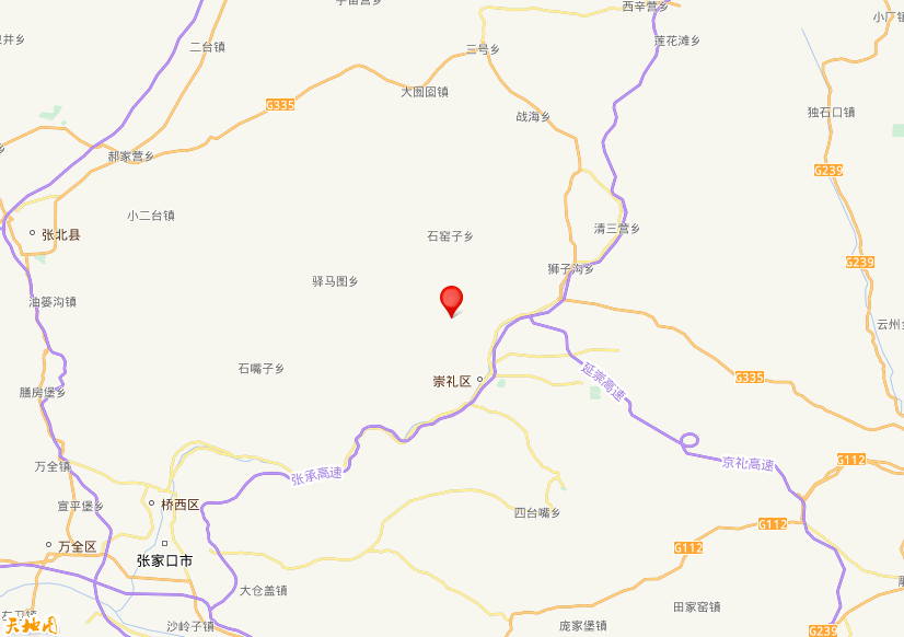 2025年07月09日18时54分，在河北张家口市崇礼区发生了M 3.4级地震，震中纬度41.05，经度115.24。