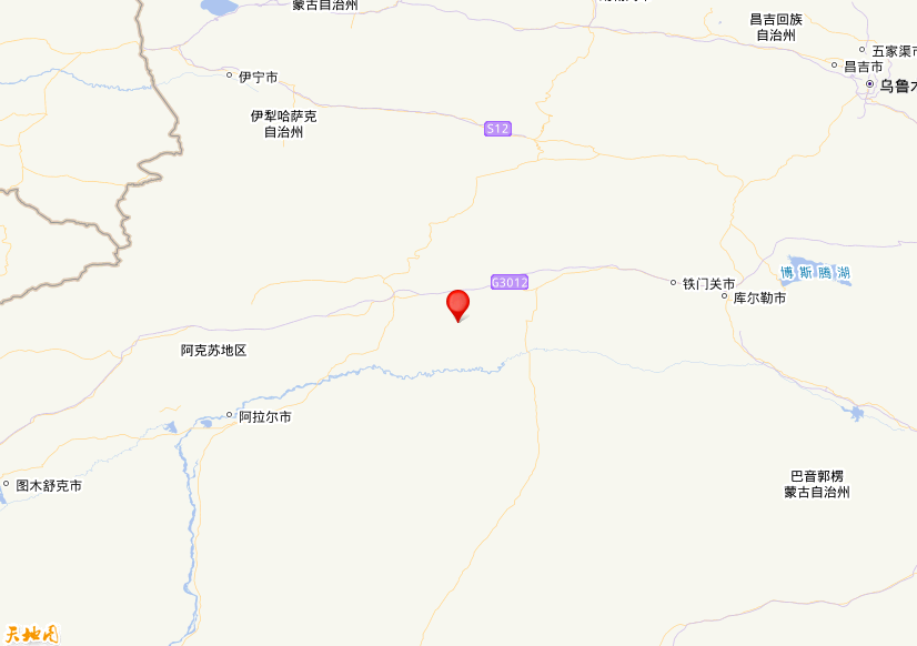 2025年07月12日12时00分，在新疆阿克苏地区库车市发生了M 3.0级地震，震中纬度41.46，经度83.55。