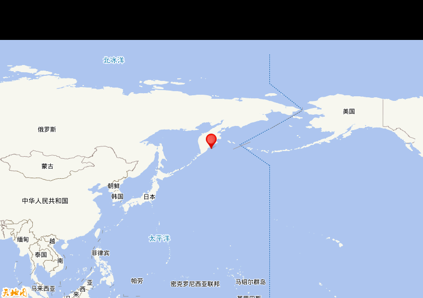 2025年07月30日07时24分，在堪察加东岸远海发生了M 8.7级地震，震中纬度52.4，经度160.2。