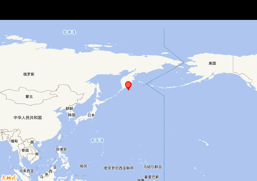 2025年08月09日22时04分，在千岛群岛以东海域发生了M 6.0级地震，震中纬度50，经度160.05。