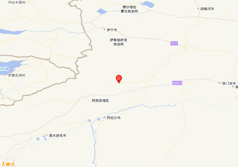 2025年09月04日15时15分，在新疆阿克苏地区拜城县发生了M 4.1级地震，震中纬度41.84，经度81.83。