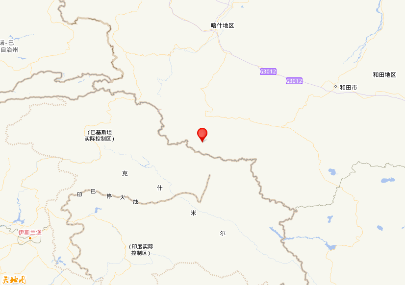 2025年11月17日03时56分，在新疆喀什地区塔什库尔干县发生了M 4.0级地震，震中纬度35.86，经度76.93。