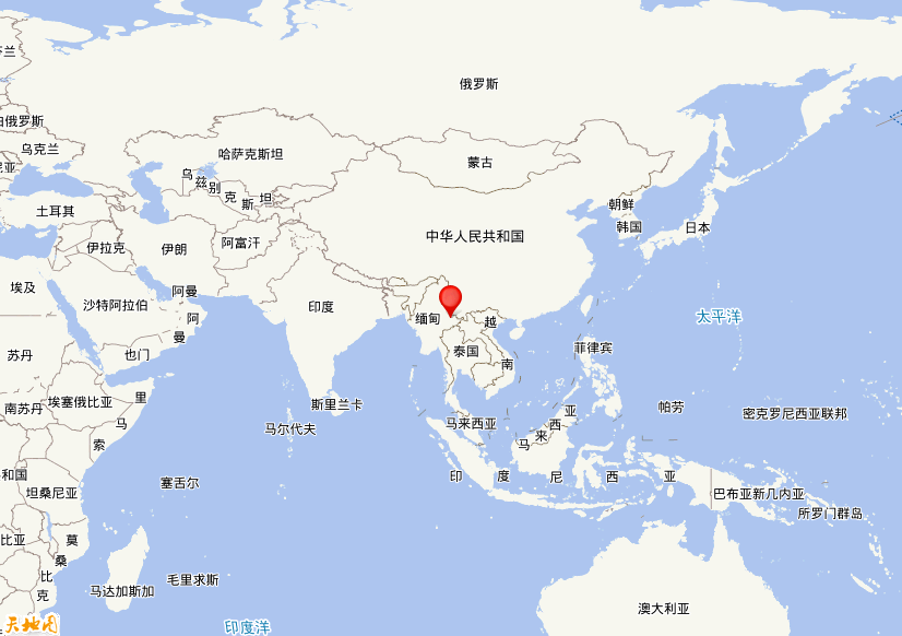 2025年12月24日13时40分，在缅甸发生了M 3.7级地震，震中纬度21.47，经度99.29。