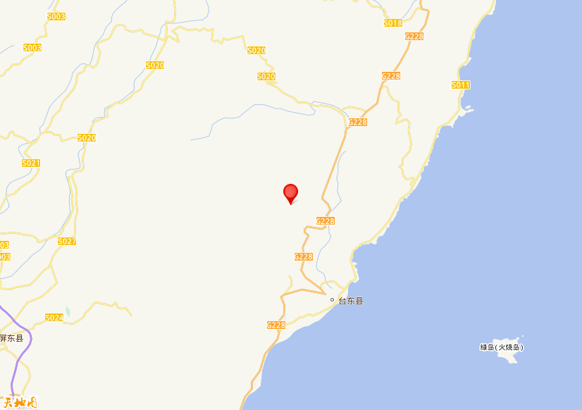 2025年12月24日17时47分，在台湾台东县发生了M 5.5级地震，震中纬度22.94，经度121.07。