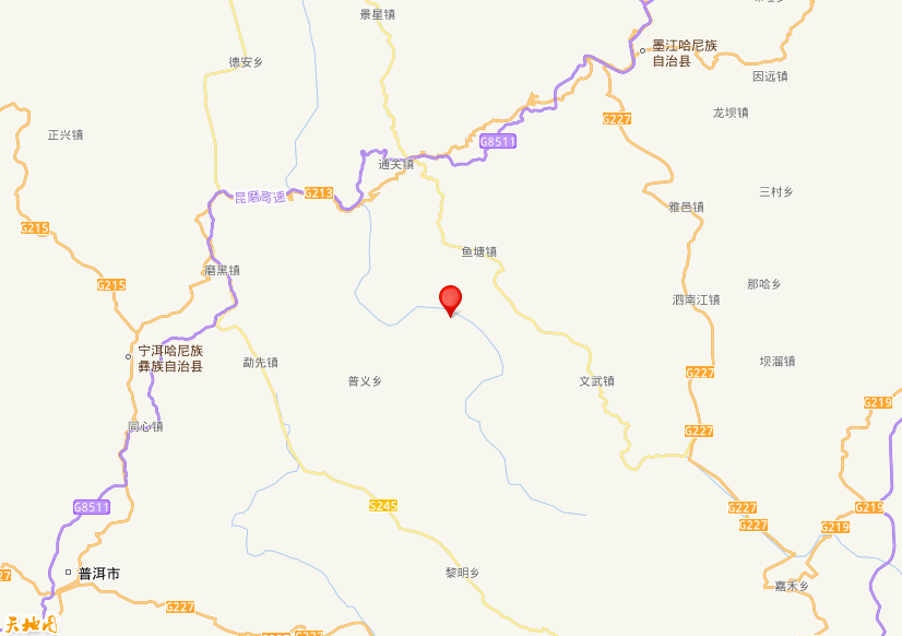 2026年01月16日21时46分，在云南普洱市宁洱县发生了M 3.6级地震，震中纬度23.1，经度101.45。